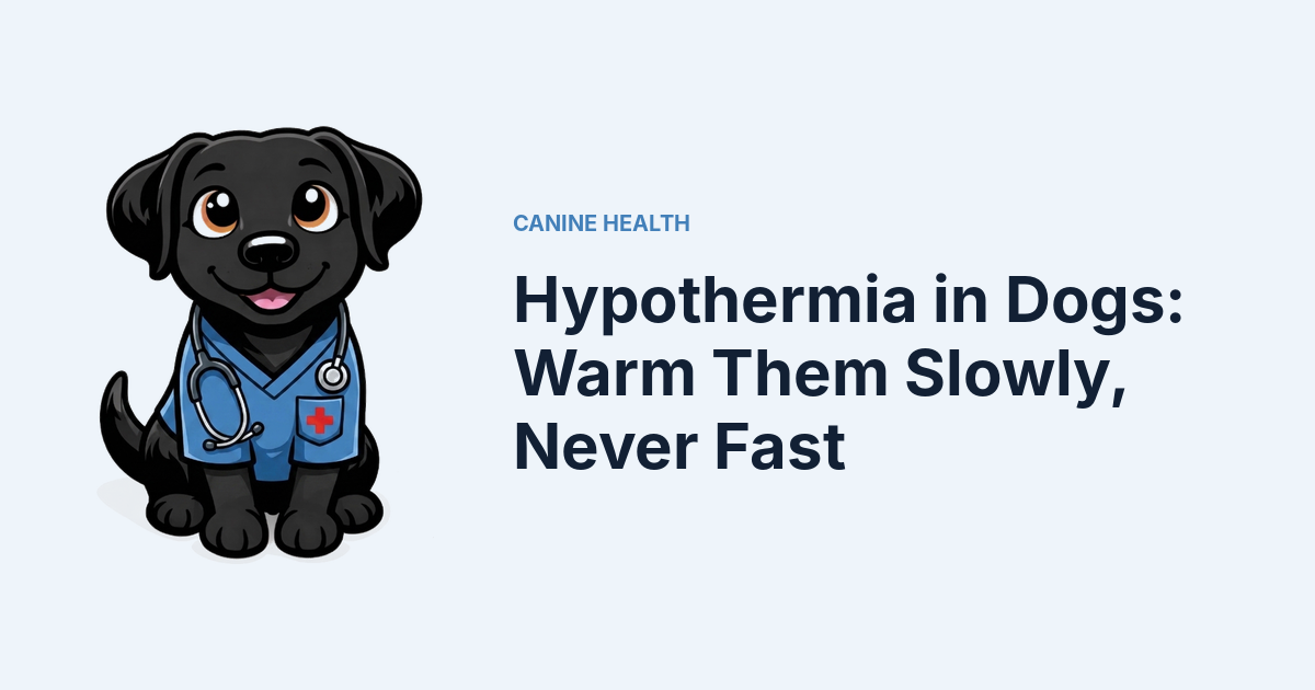 Hypothermia in Dogs: Warm Them Slowly, Never Fast — Kali, Roch Dog's canine concierge, in veterinary scrubs