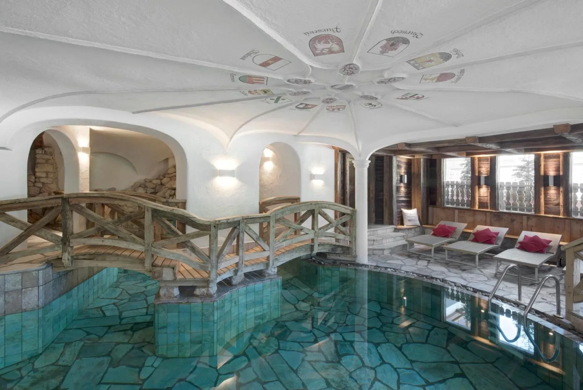 The pool at Hotel La Perla, Corvara