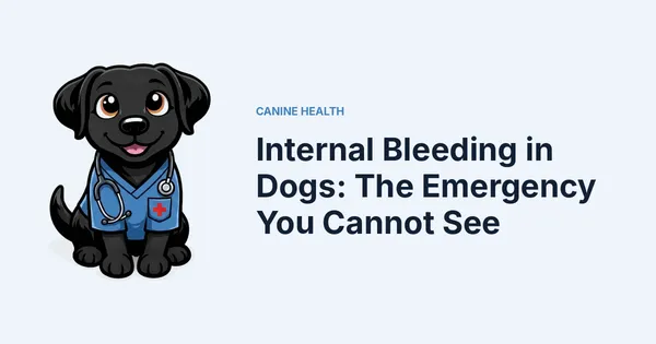 Internal Bleeding in Dogs: The Emergency You Cannot See — Kali, Roch Dog's canine concierge, in veterinary scrubs