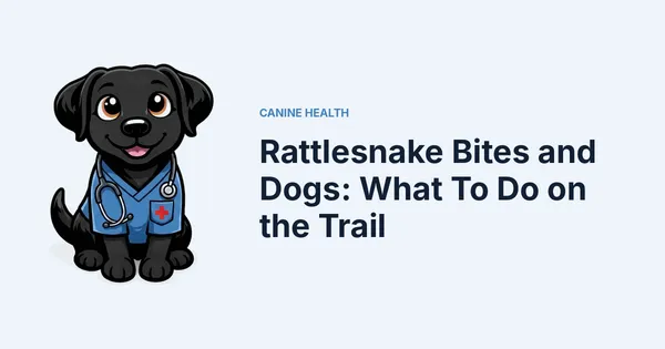 Rattlesnake Bites and Dogs: What To Do on the Trail — Kali, Roch Dog's canine concierge, in veterinary scrubs